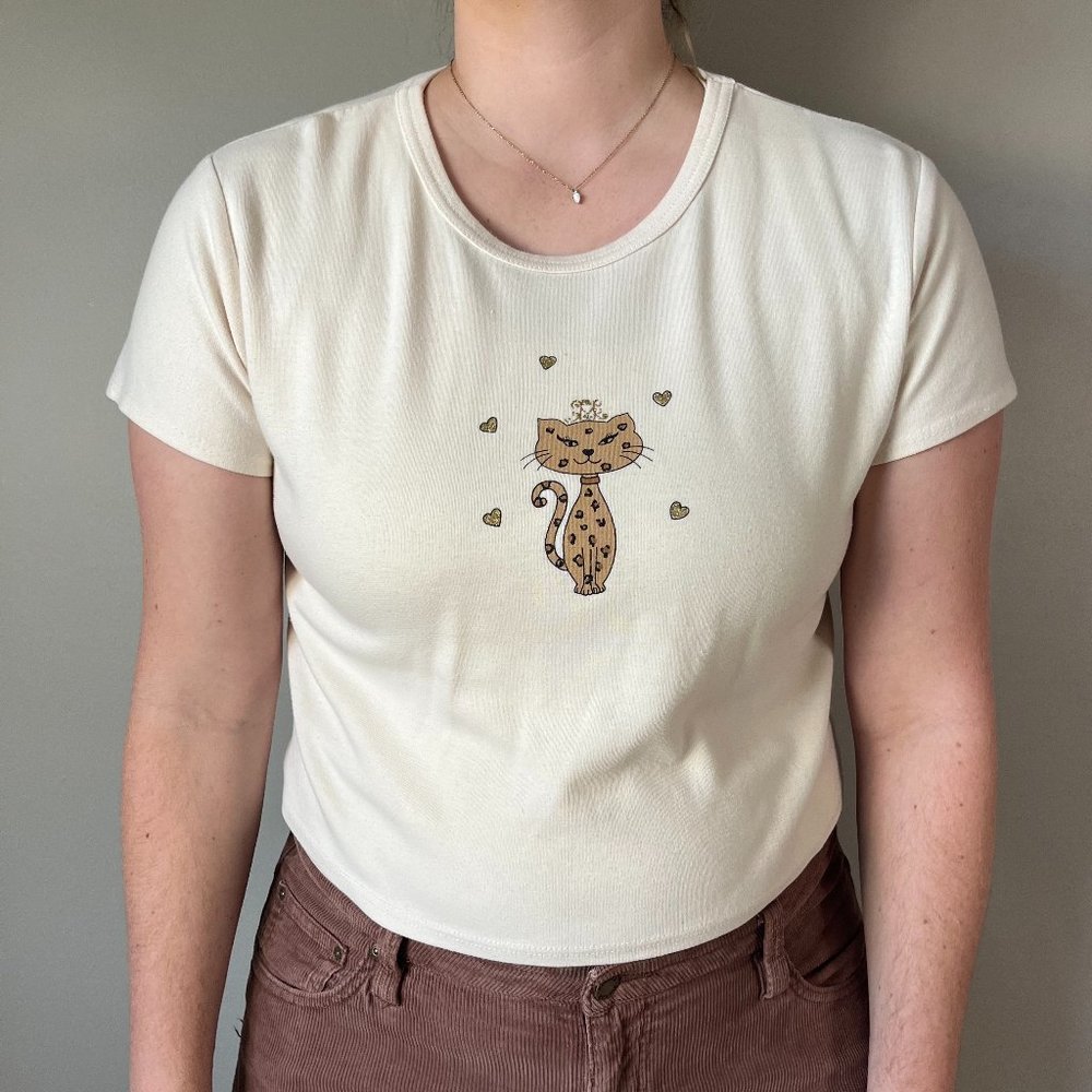 Jessica Princess Leopard Graphic Baby Tee